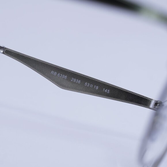 Ray Ban RX6396 2936 Eyeglasses Silver 53mm Oval Frame - Picture 7 of 10